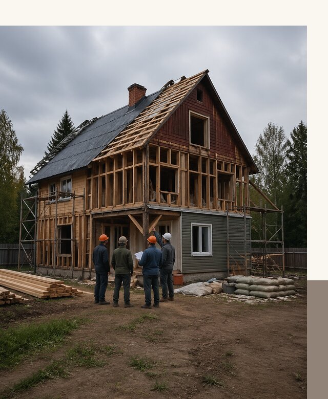 Реконструкция дачного дома в Сарапуле под ключ с проектом